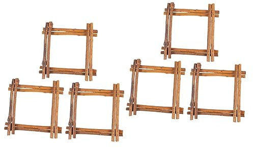 Warmhm 6stücke Dekorativer Rattanrahmen Für Kränze Quadratische Wreath Hoops Aus Natürlichen Materialien Für Festliche Dekorationen Und Kreative Bastelprojekte