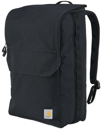 Carhartt Uni-Erwachsene 21 L Fassungsvermögen, Strapazierfähiger, Wasserabweisender Beschichteter Canvas-Basis mit 17-Zoll-Laptop-Fach Rucksack, Schwarz, One Size