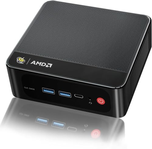 Beelink SER5 PRO Mini PC, AMD Ryzen 7 5800H (8C/16T, up to 4.4GHz), Mini Computer 16GB DDR4 RAM 500GB M.2 SSD Graphics 8 Core 2000MHz, Support Triple 4K Display,