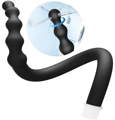Aiteai Sichere und effektive 58cm Extra lange Analdusche Vaginaldusche 4-Loch Einlaufsystem mit sanften Silikonperlen Universal Anal und Vaginal Spülung Hochwertige Intimdusche für Männer und Frauen