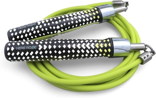 1/4LB Weighted Skipping Rope for Fitness, Speed, Cardio, Boxing, Jump Rope with Ball-bearing, Comfortable & Ergonomic Grip, Tangle Free Cable, Skipping Rope for Adults