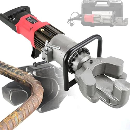 Cintreuse Tube Acier Electrique, Plieuse Électrique pour Barres D'armature 220V, Machine À Plier Les Barres D'armature Hydraulique Jusqu'À 4-32mm Machine À Plier L'acier À Main,25mm