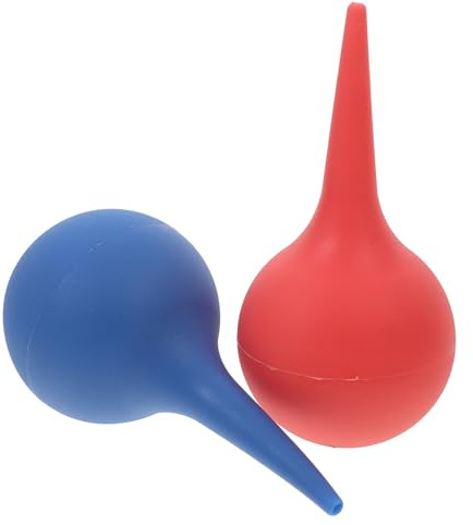 Anneome 2 Stück Ohrreinigungsball aus Weichem Gummi 75ml Ohrabsaug und Wasserspülball Sanftes Ohrenpflegewerkzeug für Zuhause und Reisen