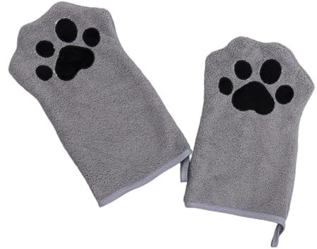 Uqezagpa Weiches, saugfähiges Haustierhandtuch für kleine bis große Hunde, schnell trocknendes Waschlappen, dicker Stoff zum Aufhängen