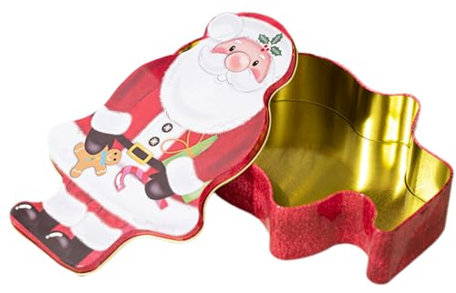 Julkakburkar, återanvändbara jultomteformade behållare - kak- och godislådor, för mat, snacks, godis, nyår, , semester, bröllop,