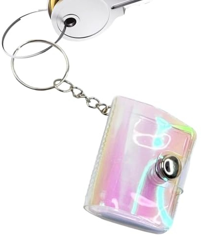 Mini album fotografico portatile, portachiavi, porta ricordi, regalo creativo per matrimonio, amicizia, laurea, San , vacanze, organizer compatto per la casa, 6,5 x 5,5 cm
