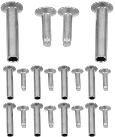 HOMOCONO Rivets Métalliques Argentés Kit de 10 Pièces Résistant la Chaleur, Facile D'entretien pour Poignée de Spatule et Louche pour Réparation DIY à Domicile