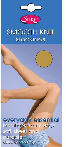 Silky Smooth Knit stockings nude one size 5'0 - 5'8