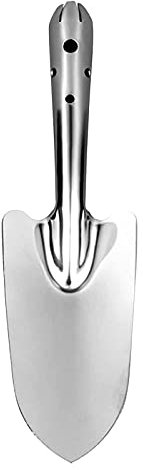 ZQO Trapiantatore Giardinaggio - Paletta da Giardino per Piantare E Trapiantare - Trapiantatore Stretto - Trapiantatore Acciaio (Argento)