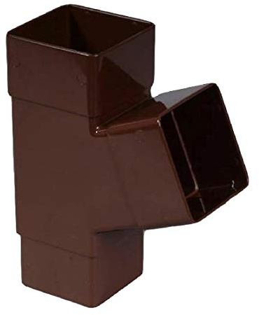 Brown Square Downpipe Branch Connector, Freeflow Rain Water Systems