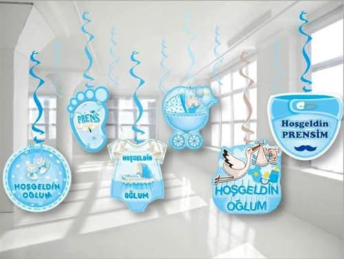 Hosgeldin Oglum Party Girlande Deko Set