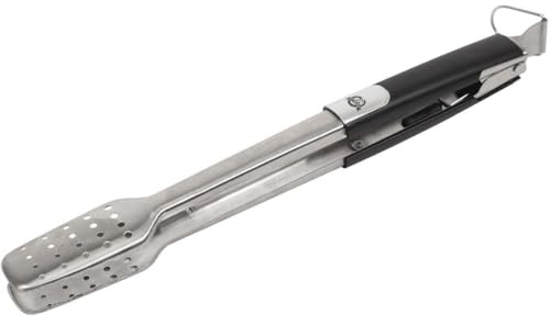 Pit Boss Grills Soft Touch BBQ Tongs, Silver/Black, (67387)