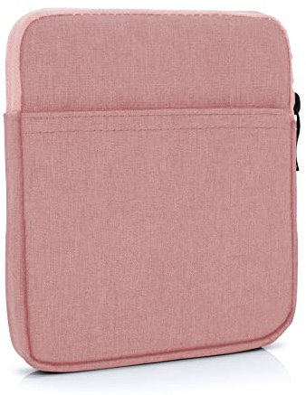 MyGadget Nylon Sleeve Hülle für Tablet bis 7 Zoll [ 17 x 14,5 cm ] - Schutzhülle Tasche ideal z.b. Kindle Oasis [9 & 10 Gen.] | Paperwhite [bis 2021] - Rosa