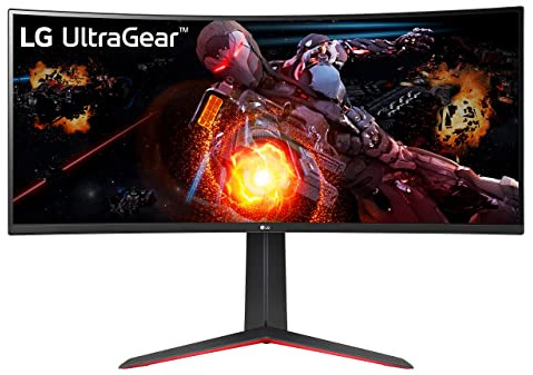 LG Ultragear QHD 34-Inch Curved Gaming Monitor 34GP63A-B, VA with HDR 10 Compatibility and AMD FreeSync Premium, 160Hz, Black