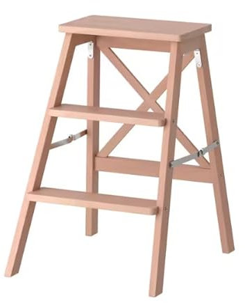 Trittleiter Hocker Holzhocker 3 Stufen Klapptritt stapelbar Schemel BEKVAM