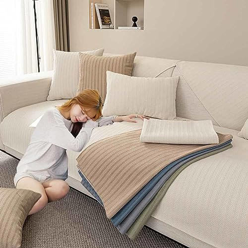 MTHGH Sofaschoner rutschfest Sitzfläche Wasserdicht I Form Katze Hund Ecksofa 3 Sitzer Sofa Überzug Ecksofa 2 Sitzer Couch Cover Schonbezug Sofa Couchbezug,G-90x160cm