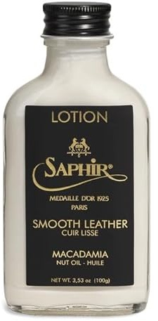 SAPHIR Medaille d'Or Lozione Macadamia - Pulizia delicata, idratante, nutriente e protezione per scarpe e borse in pelle