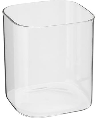 PATIKIL 4x4 Square Glass Vases, Cube Shape Flower Vase Clear Floating Candle Holder Tabletop Centerpieces for Home Wedding Decor