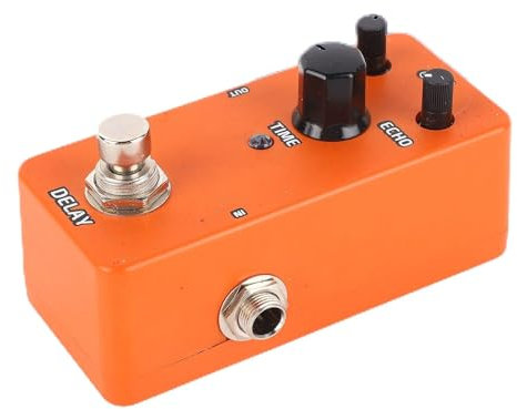 Gitarren-Effektpedal, Mini-Modulationsverstärker, Simulationspedal, Verzerrungspedal, Gitarren-Multieffektpedal für E-Gitarre (Orange Verzögerung)