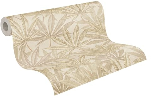 Livingwalls MICHALSKY 399843 - Papier peint intissé Jungle de qualité supérieure avec feuilles Crème/Beige - Conçu par Michalsky