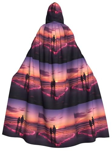Zhuanyun Capa de playa con capucha, 150 cm, ideal para juegos de rol