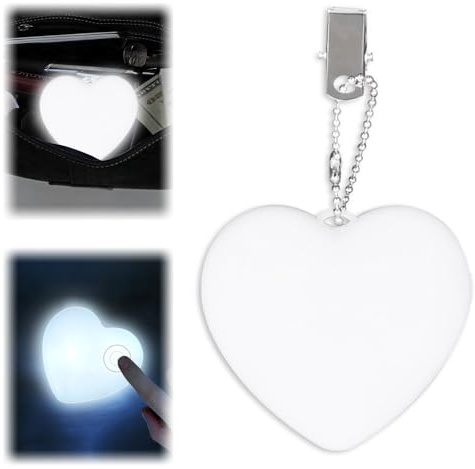 led Hjärta med automatisk sensor, hjärtformad handväsk, smart touch LED-nyckelring, hjärtformade nattlampor, presenter till kvinnor, mor