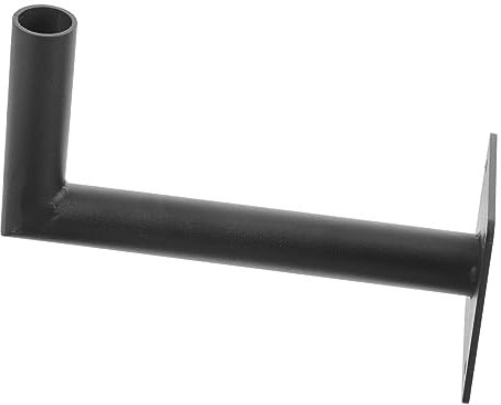 Amosfun Weather Vane Roof Mounting Bracket Iron Antenna Pole Holder for Outdoor Tv Antenna and Flagpole Installation Suitable for Roof Edge Weather Station Mounting Pole