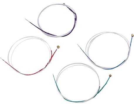 Qukaim Violasaiten Violasaiten Set 4/4, Ersatz Metall Viola Saiten, 4 Stück, Musikinstrument Accories, Saitensatz für Violinspieler