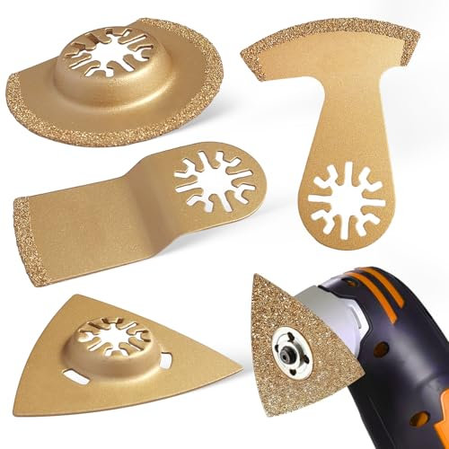 Lame Multifunzione in 4 Forme Lame per Multifunzione per le Aperture le Brunire Incidere Epurazione Utensile Multifunzione Utensile Multifunzione Oscillante Accessoires Multimaster per Cantiere