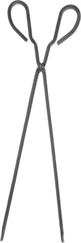 POPETPOP Eisenfeuerzange Metall Langer Kaminzange Schwere Feuerstelle Zangen Grillkohlezange Für Outdoor -camping -innenkamine