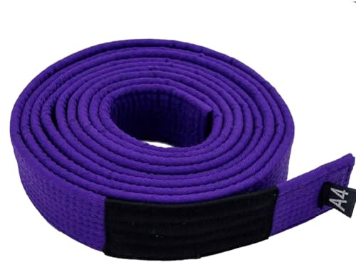 FANCYPUMPKIN Ceinture de Jiu Jitsu brésilien, kimono de JJB, vêtements d'entraînement, ceinture de Jiu Jitsu - Ceinture violette, taille A1