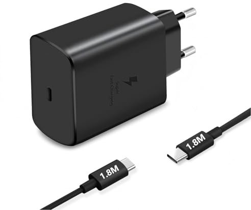 ZJWDATG 45W USB C Type C Chargeur Super Rapide Compatible avec Samsung Galaxy S25 S24 S23 S22 Series,Note 20 10,Galaxy Tab A9 A8 S10 S9,Z Fold/Z Flip 6 5 4 et Autres