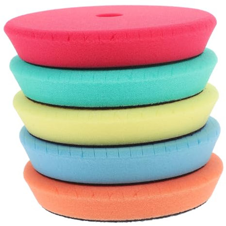 Vaguelly 5pcs Car Polishing Buffer Wheel Drill Attachment Polishing Sponge Wheel for Car Wax Buffer Detailing