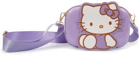 Giochi Preziosi – Hello Kitty Borsetta a Guscio HK962000 – Borsa a Tracolla Bambina, Tracolla Regolabile, PVC di Alta Qualità, Design Ufficiale Sanrio