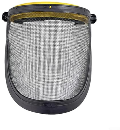 Jotekonoby Elmetto forestale con protezione facciale e maschera in filo di acciaio per funzionamento con motosega, registrazione e taglio a spazzola, elmetto di sicurezza per lavoro all'aperto