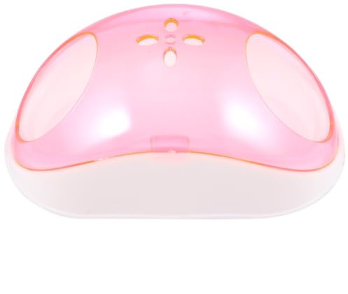 KAILIKETIY Sandbadehaus für Kleine Haustiere Hamster und Chinchilla aus Langlebigem Kunststoff mit Sandschaufel Halbtransparentes Sandbad zur Fellpflege und Stressabbau Zufällige Farbe
