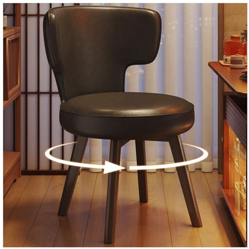 ZTGL Snurrbar matstol med böjd rygg, moderna köksstolar med tjockare kudde för vardagsrum, sovrum, restaurang, barstol, enkel,A,360° Rotating(6 PCS)
