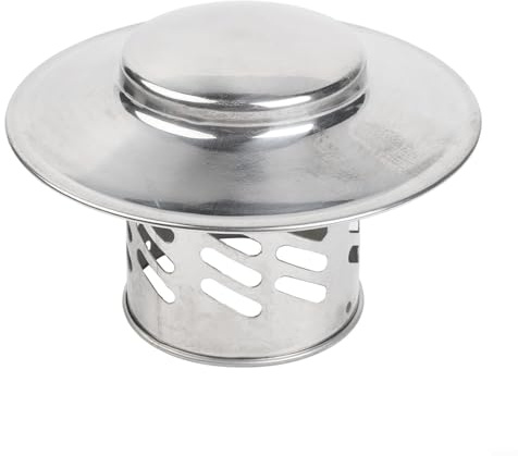 Besttoolifes Exterior Wall Air Vent Stainless Steel Chimney Cap for Wood Burning Stove Vent, Roof Pipe Exhaust Hood with Bird Guard and Snow Resistance(80mm（3inch）)