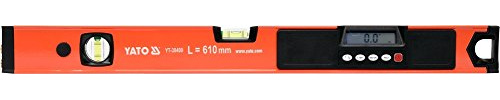 Punkt-Kreuzlinien-Laser Präzisions Wasserwaage 610 mm 2-Libellen LCD-Display mit Hintergrundbeleuchtung