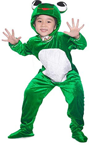 LOLANTA Deluxe Kind Unisex Froschprinz Tier Kostüme für Kinder Schule Spielen Party befestigen Schuhabdeckung