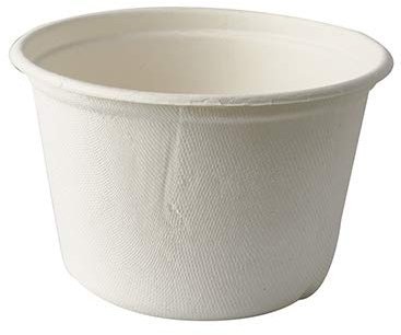 PAPSTAR 500 Suppenbecher, Zuckerrohr Pure 600 ml Ø 14 cm · 9 cm Weiss