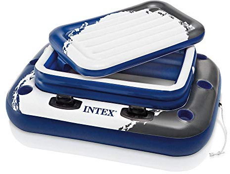 Intex 58821EP Aufblasbarer Mega Chill II Getränkekühler für 72 Dosen mit Deckel