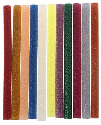 HNGM Klebesticks 11 stücke Heißschmelzkleberklebstift Mix Farbe Glitterviskosität DIY. Handwerkzeugreparaturwerkzeuge (Diameter : 7mm, Length : Other)