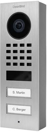 DoorBird D1102V IP Vid. Türst. V2A Edels. 2 Ruftasten Aufputz