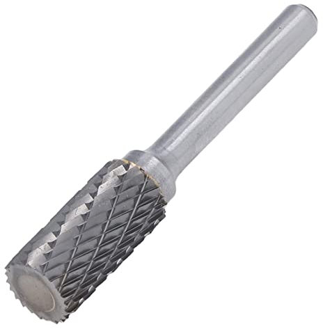 Hartmetall Frässtifte, Zylinder Hartmetallfräser Rotationsfräser Zylinderfräser Mit 6mm Schaft, Doppelschnitt Hartmetall Frässtifte Schaftfräser Wolframstahl-Feilenbit zum Anfasen und Entgraten