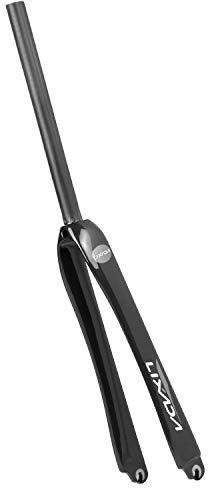 HUIOP 25.4mm Ultra-Léger Pleine Fourche De Vélo De Route en Fibre De Carbone 700C Vélo Pignon Fixe Vélo Fourche Fixie Vélo Fourche Avant 25.4mm,Fourche de vélo