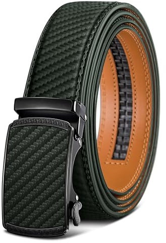 BULLIANT Gürtel Herren, Gürtel Ratsche Ledergürtel 35mm,Größe Angepasst | Herren Automatikgürtel Business Anzüge mit Geschenkbox