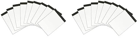 Landre Notizblock A6 blanko, ohne Deckblatt, 50 Blatt, 20er Pack