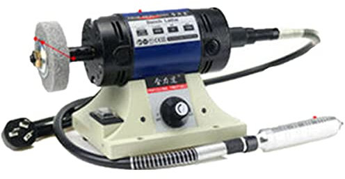 Lucidatrice per Tornio da Banco per Lucidatura di Pietre per Gioielli da 800 W 220 V