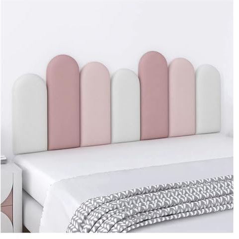 Wzmazingly Gepolsterte Wandpaneele Selbstklebendes Kopfteil Wandgestaltung 3D-Wandaufkleber Antikollisions Wandpolster Gepolstert Für Schlafzimmer Kinderzimmer(Size:240x55cm)